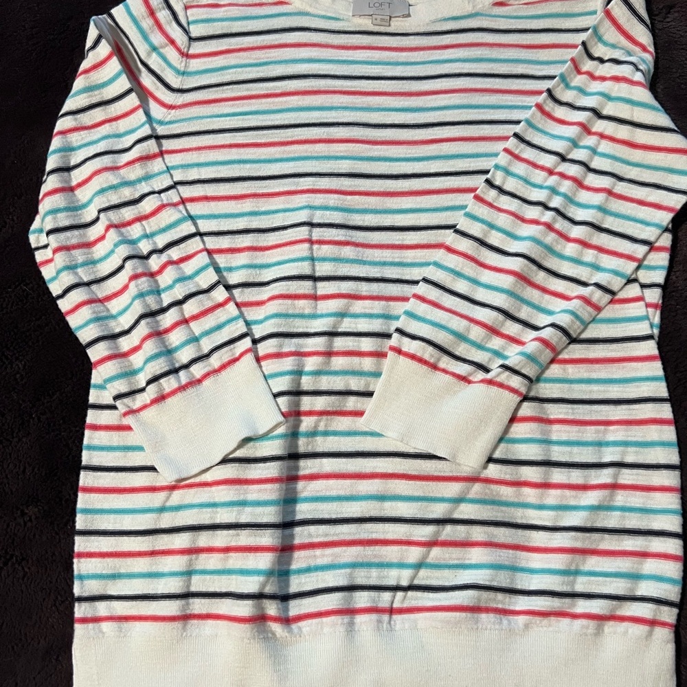 LOFT Striped Sweater - Multicolor